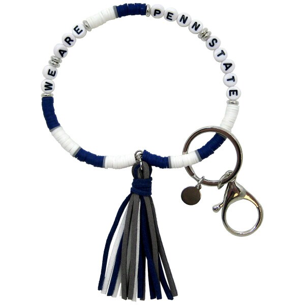 wristlet keychain We Are Penn State in beads